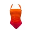 Maillot Une Pièce Bustier Dégradé Orange Et Rose Nadia