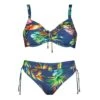 Maillot De Bain 2 Pièces Avec Armatures Imprimé Fleuri Plunge