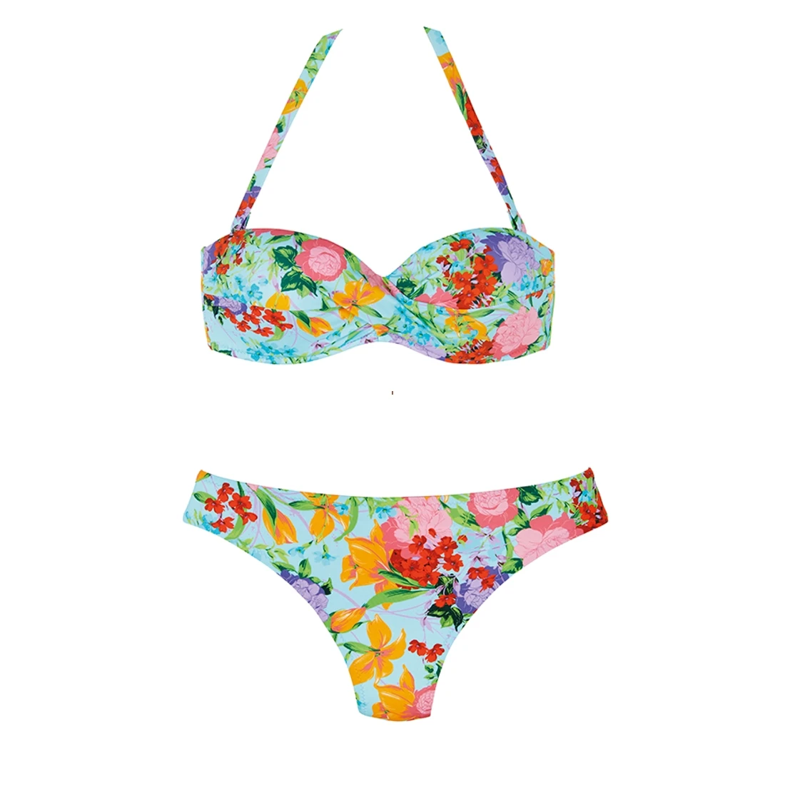 Maillot De Bain Deux Pièces Fleuri Bandeau Adara 3 Maillot De Bain Deux Pièces Fleuri Bandeau Adara – Image 3