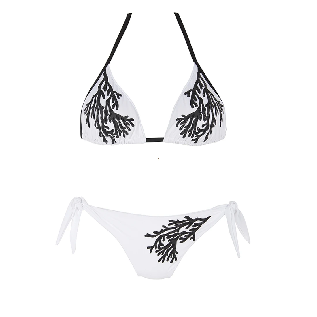 Maillot Deux Pièces Triangles Blanc Ari 2 Maillot Deux Pièces Triangles Blanc Ari – Image 2