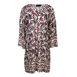 Tunique Imprimé Beige Et Noir Balance