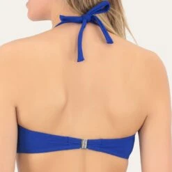 Maillot Bandeau Deux Pièces Avec Armatures Bon Maintien Bellagio -La Boite à Maillots bellagio bando bleu dos