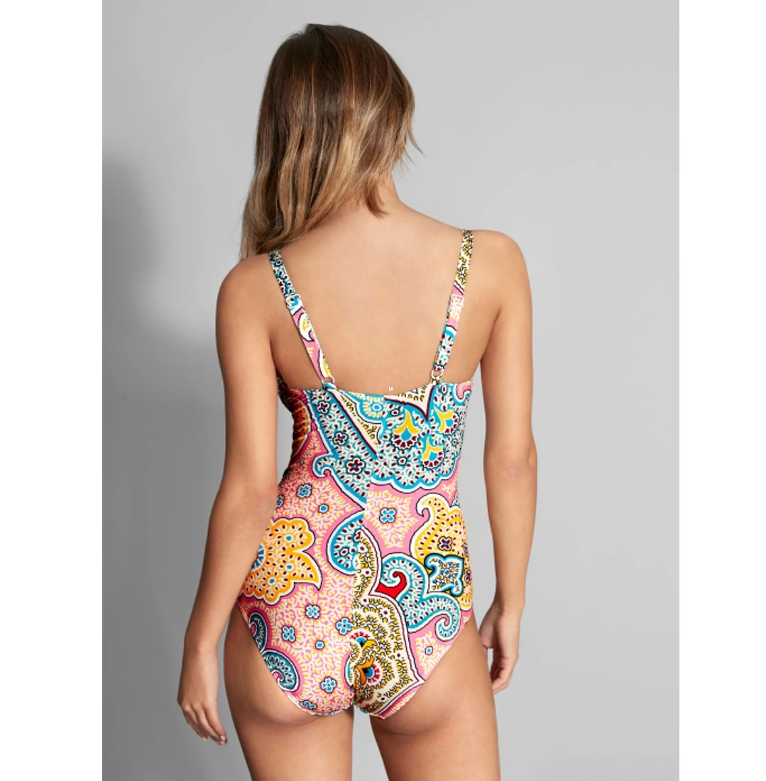 Empreinte Maillot De Bain Une Pièce Ventre Plat Imprimé Bohème 2 Empreinte Maillot De Bain Une Pièce Ventre Plat Imprimé Bohème – Image 2