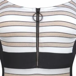 Maillot De Bain Rayé Sport Une Pièce Coastlines -La Boite à Maillots coastlines 1P moussed