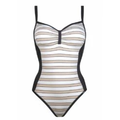 Maillot De Bain Une pièce avec Armatures Rayé Sport Coastlines