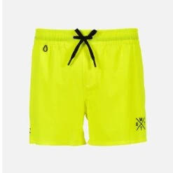 Maillot De Bain Short Pour Hommes Uni Stretch Coolz -La Boite à Maillots coolz jaune