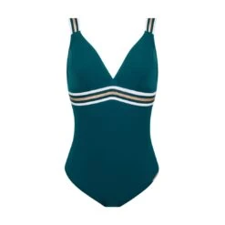 Maillot De Bain Une Piece Sport Sans Armatures Energie Nautique -La Boite à Maillots energie nautique vert