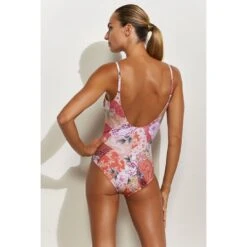 Maillot De Bain Gainant Imprimé Rose Une Pièce Euphoria -La Boite à Maillots euphoria dos