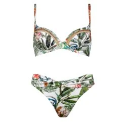 Watercult Maillot De Bain 2 Pièces Avec Coques Imprimé Fleuri Exotic Drive -La Boite à Maillots exotic coques 2p