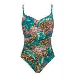 Maillot De Bain Une Piece Plissé Exotica -La Boite à Maillots exotica arma 1p