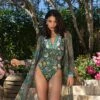 Maillot De Bain Une Pièce Tendance Fleur Persane