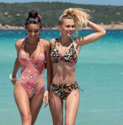 Maillot Bonnets Profonds Deux Pièces Triangle La Muse Des Fleurs