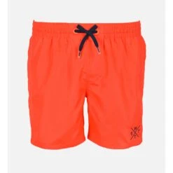 WATTS Short De Bain Uni Pour Hommes Line Up -La Boite à Maillots line up orange