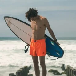 WATTS Short De Bain Uni Pour Hommes Line Up