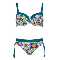 Maillot De Bain Deux Pièces Avec Coques Mandala