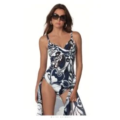 Maillot De Bain 1 Pièce Armatures Imprimé Cachemire Marina