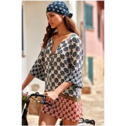 Tunique De Plage Fluide Imprimé Martina