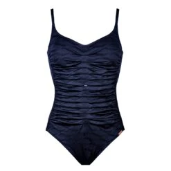 Maillot De Bain Une Pièce Plissé Marine Avec Armatures Nocturne