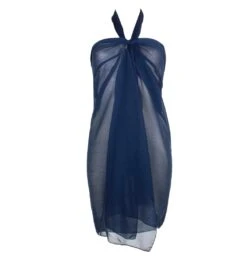 Paréo De Plage Long Uni Charme -La Boite à Maillots pareo marine charme