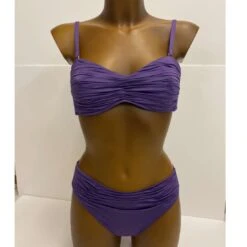 Maillot De Bain Deux Pièces Bandeau Uni Pat 13 Maillot De Bain Deux Pièces Bandeau Uni Pat -La Boite à Maillots pat violet