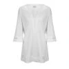 Tunique De Plage Blanche Unie Tendance