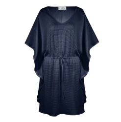 Tunique De Plage Uni Tendance 6 Tunique De Plage Uni Tendance -La Boite à Maillots tunique marine de plage