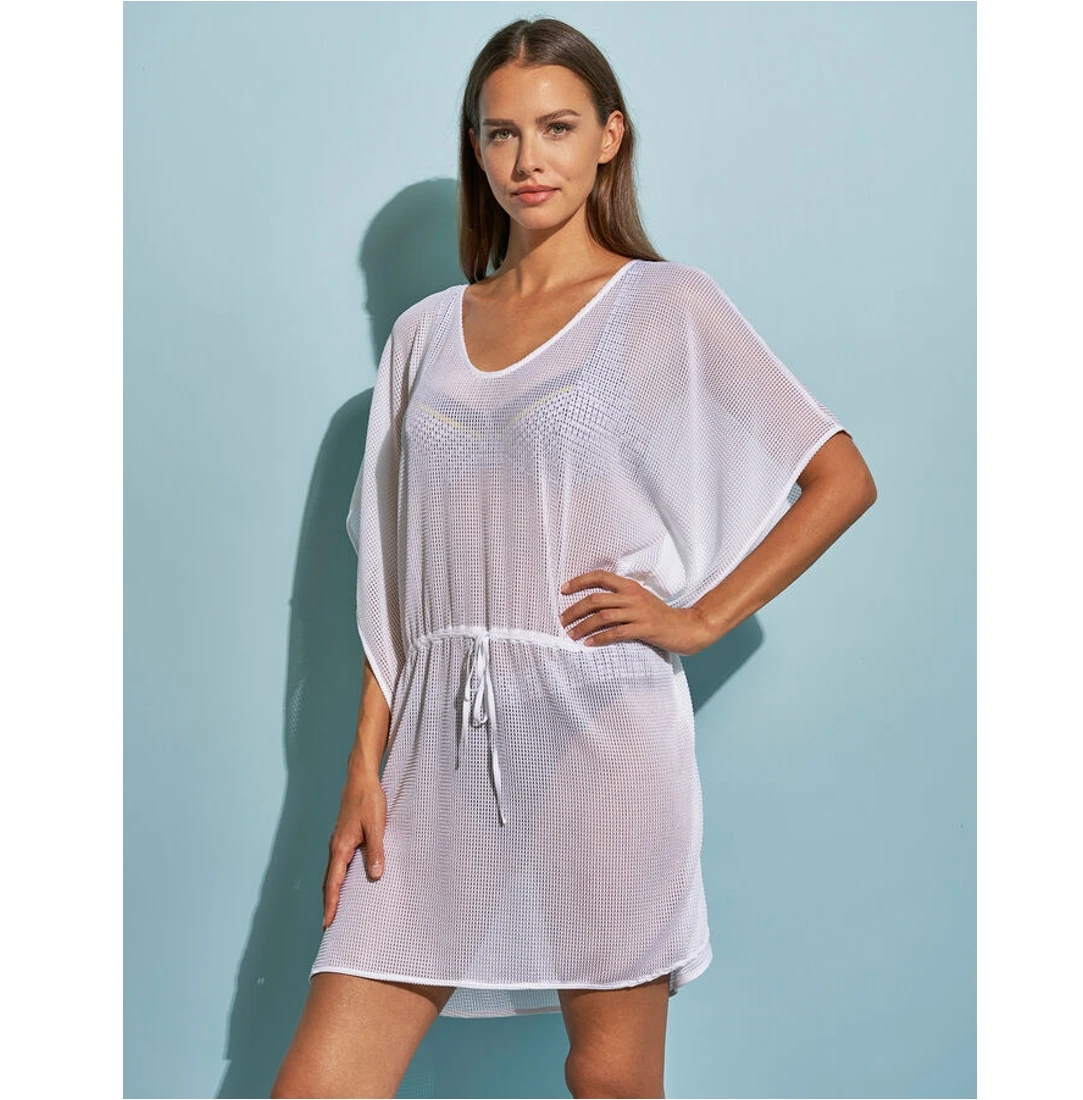 Tunique De Plage Uni Tendance 2 Tunique De Plage Uni Tendance – Image 2