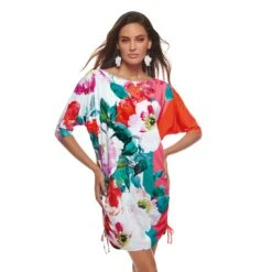 Robe Tee Shirt Fleuri Valeria